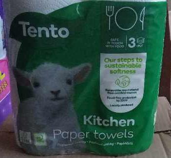 Кухненска хартия Tento, три пластова, 2 ролки, словашка