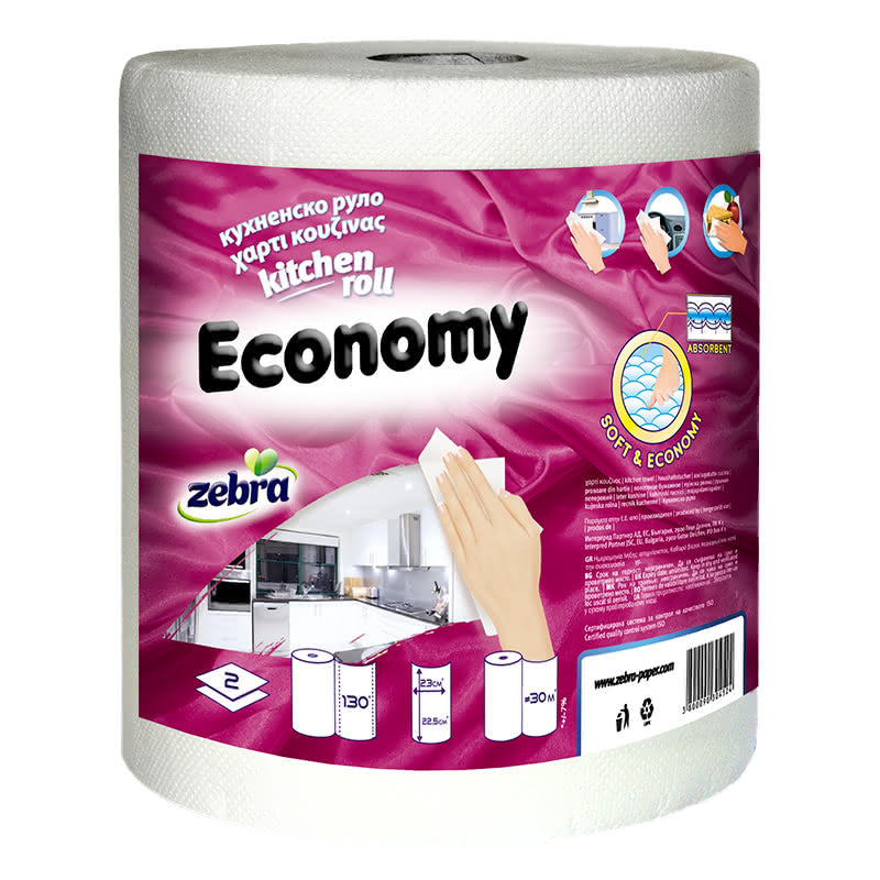 КУХНЕНСКА ХАРТИЯ ЗЕБРА ECONOMY