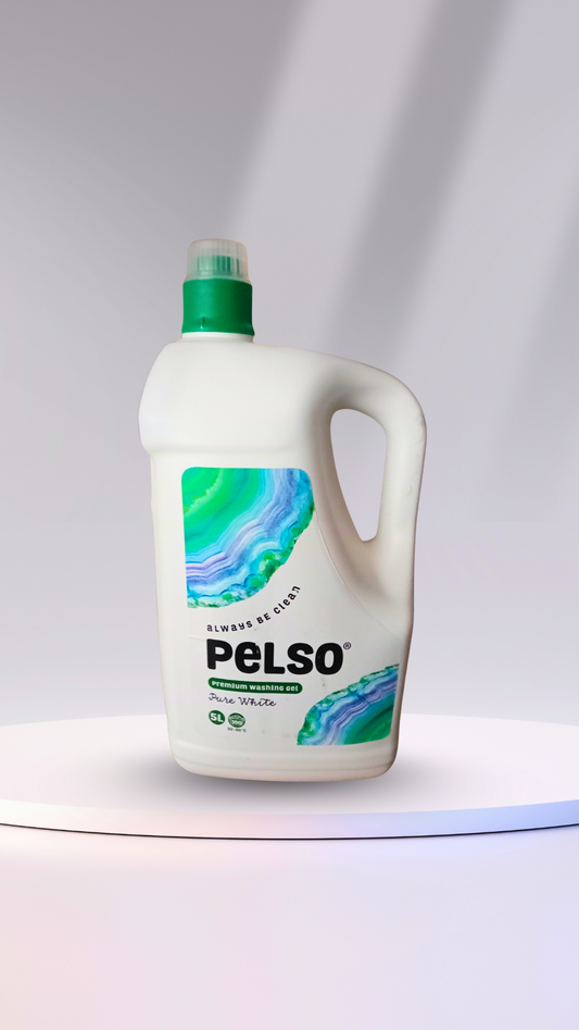 ГЕЛ ЗА ПРАНЕ PELSO, 5 Л., 100 ПРАНЕТА, УНГАРСКИ , ЗА БЕЛИ ДРЕХИ