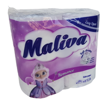 ТОАЛЕТНА ХАРТИЯ МАЛИВА, 4 РОЛКИ , АРОМАТИЗИРАНА